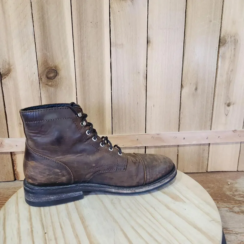 Thursday Boot Co Captain Boots Mens 9.5 Brown Leather Combat Ankle Casual